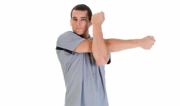 parallel arm shoulder stretch