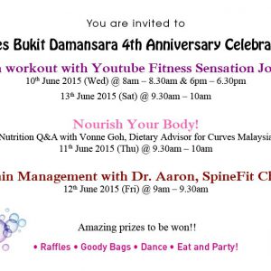 Curves Bukit Damansara Birthday Celebrations